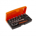 Bacho SL25 1/4" Mini Socket Set (25Pcs)