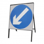 Road Narrows Left/Right (750mm)
