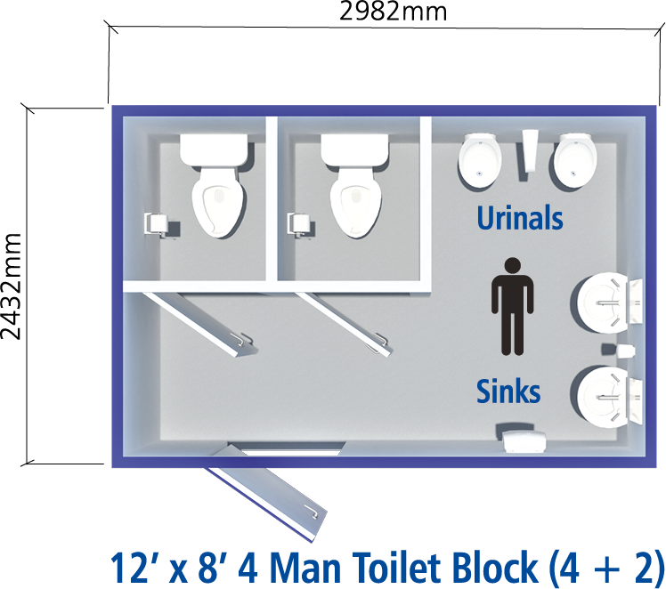 Anti-vandal Mains Toilet Cabins - Image 5