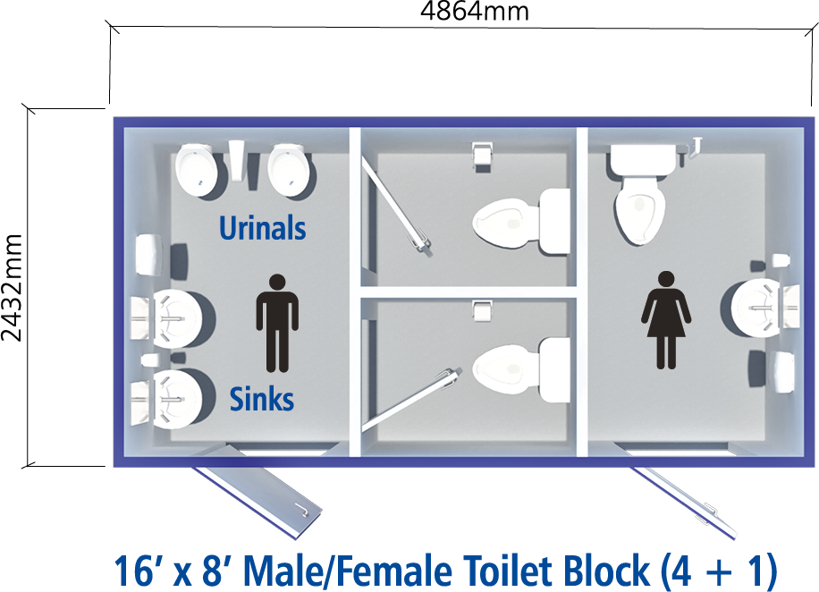 Anti-vandal Mains Toilet Cabins - Image 9